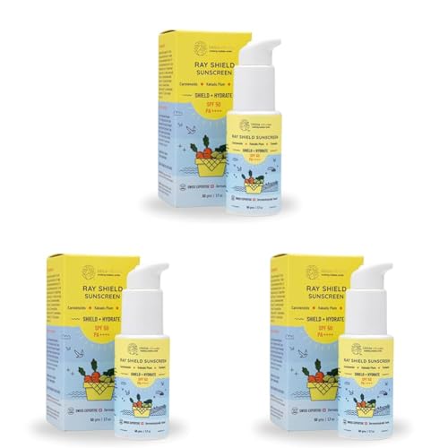 Image of Little Rituals Baby Sunscreen for Kids 0-15 Yrs SPF 50 PA++++ Organic & Natural Lotion, UVA UVB IR, Blue Light, Wifi Radiation, Protection, Hypoallergenic, SWISS Tech, Daily Use Sunblock - 50gm