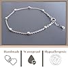 Annika Bella Hand Chain Bracelet, 925 Silver Bracelets for Women, Sterling Silver Jewelry, Jewelry for Teens (Cube Satellite Chain) #1
