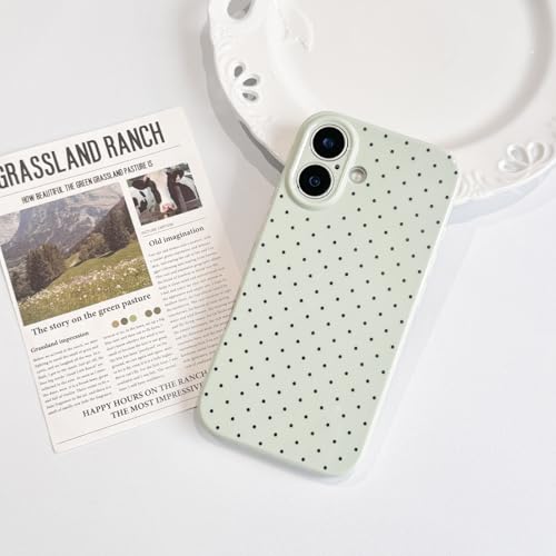 Lovmooful for iPhone 16 Case Cute Polka Dot Design-Green by Lovmooful - Used condition - Image 7