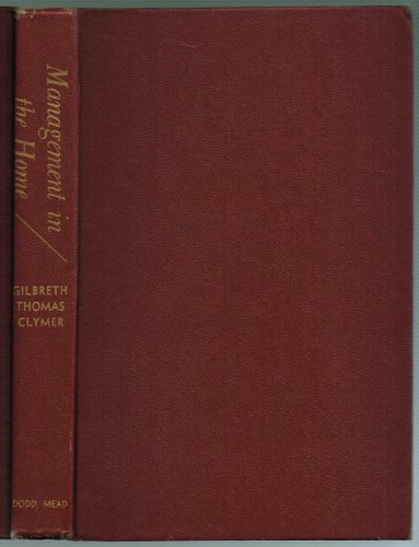 Management in the Home B000O05CH2 Book Cover