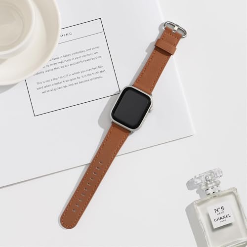WFEAGL Leather Band Compatible with Apple Watch Strap iWatch Bracelet Soft by WFEAGL - Used condition - Image 6