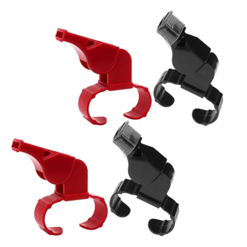 Abaodam 4 piezas silbatos con aro para árbitros miniatura 1