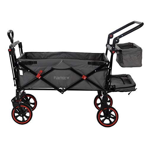 Faltbarer Bollerwagen Fuxtec FX-CT850 Grau mit Dach