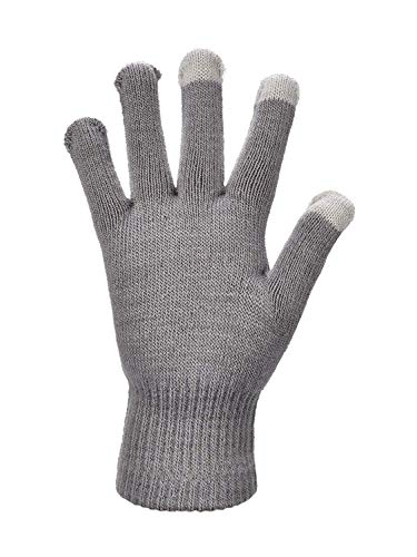 Image of Pangda 12 Pairs Winter Touch Screen Gloves for Men Women Stretch Knitted Texting Gloves Warm Windproof Solid Color Mittens