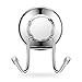 iPEGTOP Strong Suction Cup Hooks Damage Free Stainless Steel Hook for Towel, Robe, Loofah, Bags, Coat, Kitchen Tools and Bathroom Accessories, 2 Pack