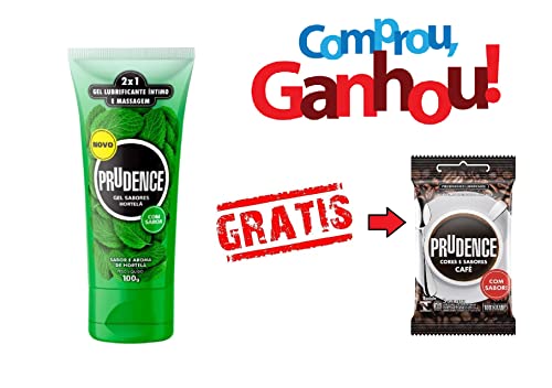GEL PRUDENCE SABOR E AROMA HORTELÃ 100GR Lubrificante Íntimo 7898079000778