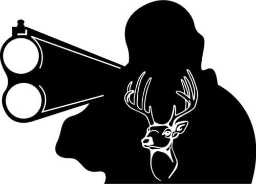 Hunting Deer E173 Vinyl Decal Sticker Car Window Wall, Die cut vinyl decal for w