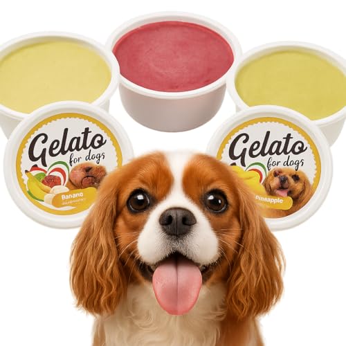 Flamingo Snack para Perros – Gelato Helado con sabor a Piña, Plátano y Frambuesa – 40g – nutritivo y refrescante – fácil de preparar