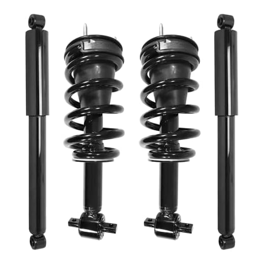 COMPLETESTRUTS - Front Complete Strut Assemblies with Coil Springs and Rear Shock Absorbers Replacement for 2007-2018 Chevrolet Tahoe - Set of 4