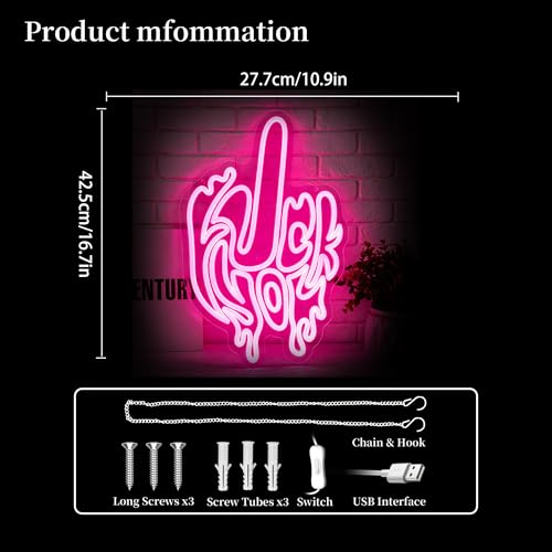 Image of Neon Sign Led Neon Lights Neon Signs for Wall Decor Light Up Sign for Birthday Party Club Gift