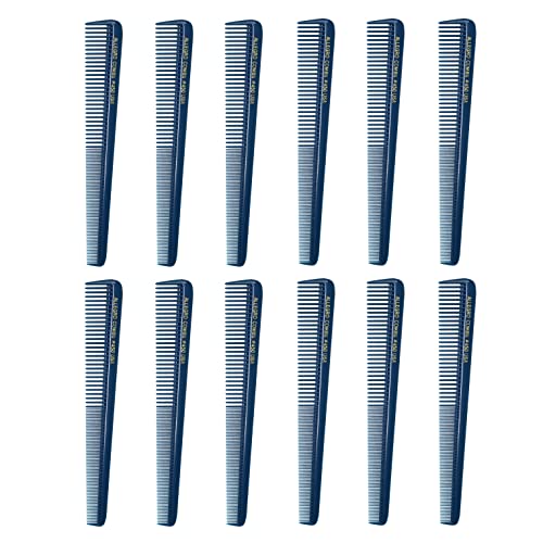 Allegro Tapered Hair Combs - Barber Combs for Women & Men, 12 Units (TEAL)