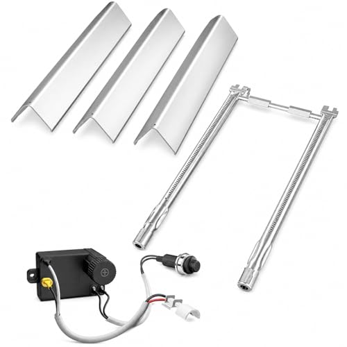 Hisencn 7635 Flavorizer Bars & 69785 Grill Burner for Weber Spirit