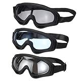 Ventajas: Las gafas de moto utilizan lentes de PC reforzado, que son resistentes a los arañazos e impactos. Las lentes de las gafas son transparentes y claras, y el diseño de marco ancho proporciona un amplio campo de visión. El marco de TPU hace que nuestras gafas de ciclismo tengan una excelente resistencia y elasticidad, siendo flexibles, resistentes al desgaste, ligeras y no cargarán tu cabeza. El marco está relleno con una esponja suave alrededor.