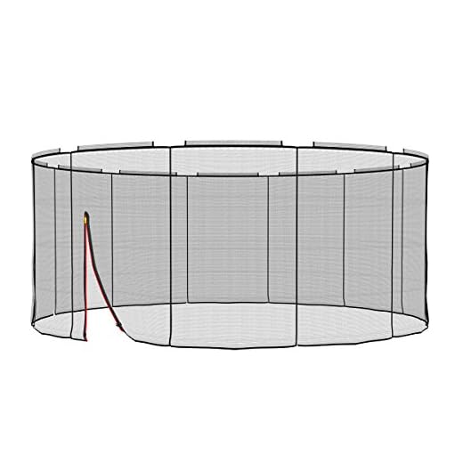 Ampel 24 Deluxe Sicherheitsnetz für Trampolin Ø 430 cm, Ersatznetz für 12 Stangen, Netz außenliegend, Ersatzteil reißfest und UV-beständig