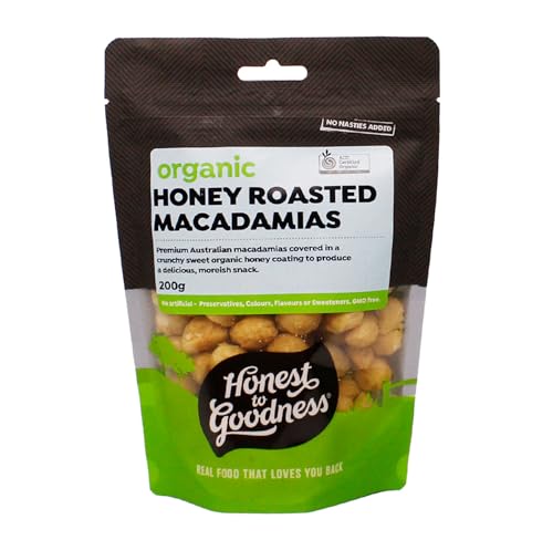 Organic Honey Roasted Macadamias 200g