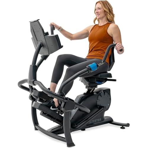 Teeter FreeStep Recumbent Cross Trainer Stepper, Zero-Impact Exercise Bike Alternative w/Patented Physical Therapy Stride, Up to 350lb, Free App w/Trainer Workouts