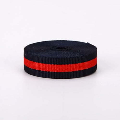 Meseey 5/8Inch(15Mm) 20Yards Green/Red/Green Blue/Red/Blue Striped Grosgrain Ribbon Double Face Polyester Colorful Ribbon For Crafts Diy Gift Package Wrapping #TOP5