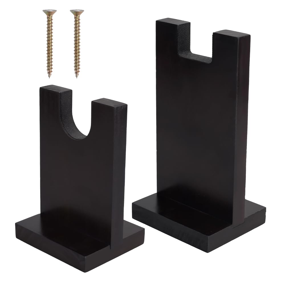 MiOYOOW Porta-Armi, Robusto Porta-Fucile in Legno, Porta-Armi con Cuscinetti Antiscivolo per Collezionisti Appassionati