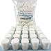 Springcreek (200 Piece Bulk Value Pack) Aromatherapy Essential Oils Diffuser Locket Necklace Pads, Thick 17x3mm Felt, White, Absorbent, Long Lasting, Washable