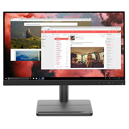 Lenovo L-Series – L22E-30, 22 Inch (55.88 Cm) 1920 x 1080 Pixels Fhd Va Ultraslim Monitor Led | 16.7 Mm Colors, 75Hz, AMD Freesync, Hdmi, Vga, Tuv Low Blue Light & Flicker-Free (Raven Black)