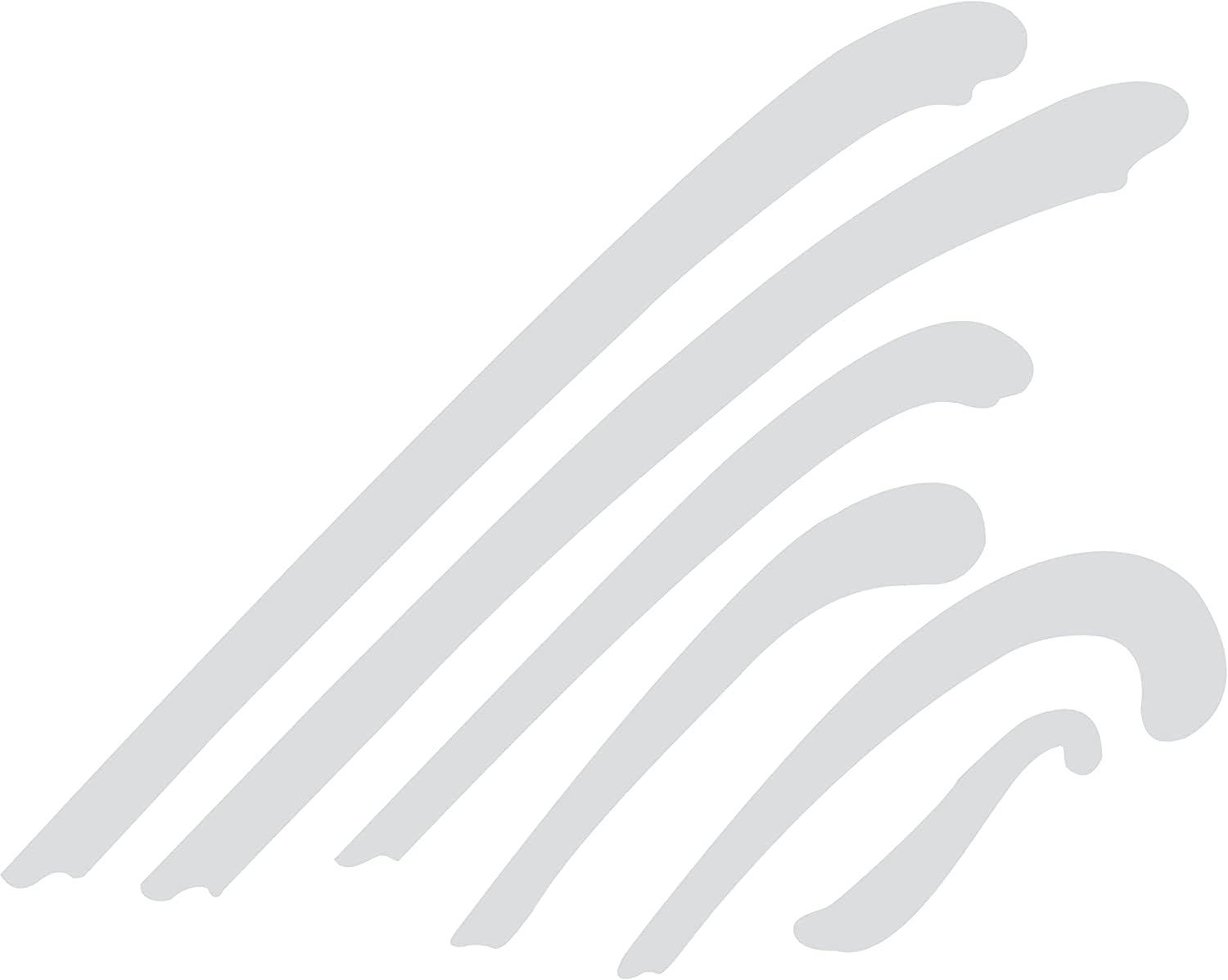 Westcott Ship Curve, Set of 6, SC-66, Clear