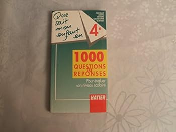 Unknown Binding Que sait mon enfant en 4e, 1990 [French] Book