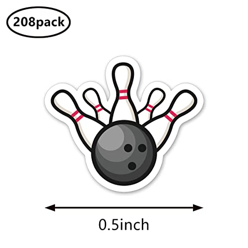 Bowling Sport Planner Stickers, 0.5In Monthly Scrapbooking Arts Kids Diy Crafting 208-Pack #TOP1