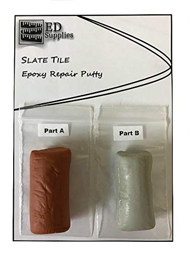 Floor & Wall Slate Tile Epoxy Repair Putty - Repairs Chips, Cracks, Holes & Defects. 38g (Terracotta)