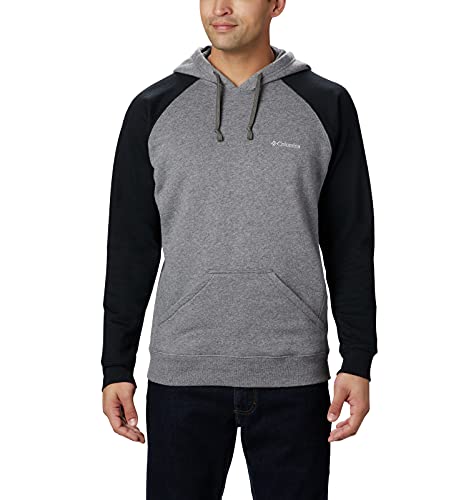 Columbia Men s Hart Mountain II Hoodie, Charcoal Heather Black, Small