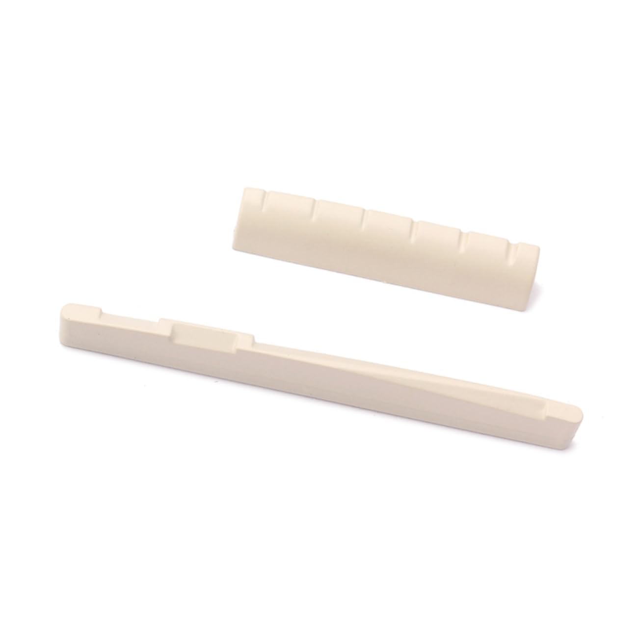 BESTonZON Guitar Bone Saddle and Nut Replacement Set for Acoustic Guitar Easy to Cut Improved Sound Gl52