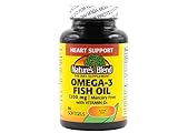 Nature's Blend Omega-3 Fish Oil 1200 mg and Vitamin D3 1000 IU 90 Softgels