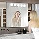 AIFUSI Led Spiegelleuchte, Hollywood Stil 5W Birne Dimmbar Schminklicht Spiegellampe Make-up Lampe, Beleuchtung Spiegel Lichter für Kosmetikspiegel Badzimmer, Farbtemperatur einstellbar