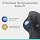 Logitech ERGO M575S kabellose Trackball-Maus, kabellose ergonomische Maus mit Bluetooth und verschlüsseltem Dongle, komfortable Daumensteuerung, für PC/Mac - Graphit