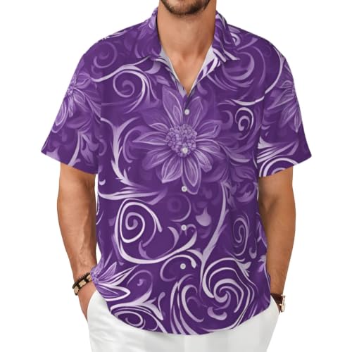 Chemise d'été homme à motif floral pour vos terrasses et vacances