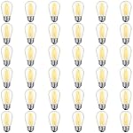 GvvooHome 36 Pack S14 LED Bulbs for Outdoor String Lights, Warm White, 1W