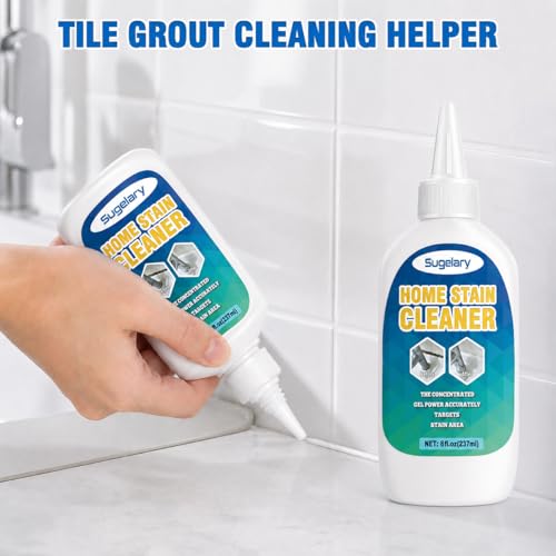 Image of Sugelary Mold Stain Cleaner, 8 Fl oz All-Purpose Gel for Washing Machine Cleaner Front Loader Seal, Household Cleaner Gel for Bathroom Grout, Sink, Shower, Caulk, Washing Machine Cleaning Solution