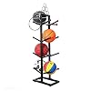 Basketbalwagen Dubbelzijdig 4-laags Basketbalrekken Verticaal, Home/Mall/Gym Ball-organizerrek met Antislipvoetkussenâ€¦