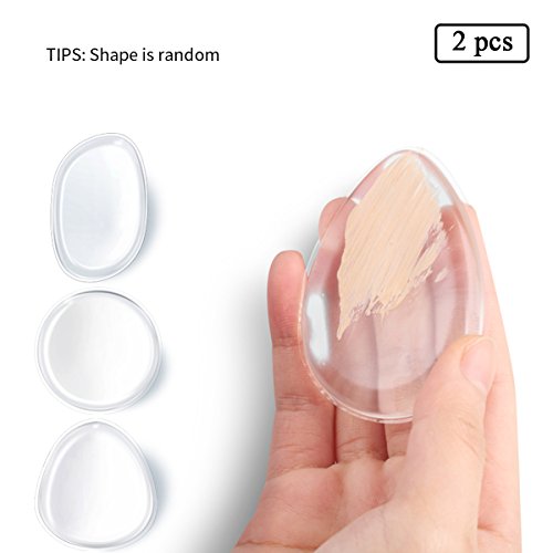 Sunbowstar Silicone Makeup Sponge - Sponge Makeup Applicator Concealer, Foundation and BB Cream Essential - Zero Makeup Waste - 2pcs