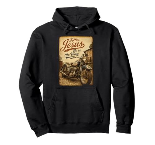Follow Jesus He is the Way Christian Motorcycle Vintage �p�[�J�[