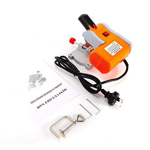 Mini Benchtop Cut-Off Miter Saw Mini Cut Off Saw Bench Top 2" Accurate Precision Cuts Metal Wood Cutting Cutter 0-45° Adjust Miter Gauge Metal Wood Cutting Tool (US STOCK)