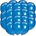 11" Blue Metallic Balloons (2 Dozen) - Bulk
