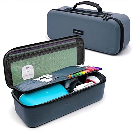 Carrying Case for Cricut Joy and Cricut Easy Press Mini with Cutting Mat 3 Mats, Cutting Mat for Cricut Joy Cutting Writing Machine 4.5"X12"inch Portable Storage Bag for Craft Pen Set & Basic Tool Set