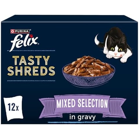 FELIX Tasty Shreds Mixed Selection in Gravy Cover