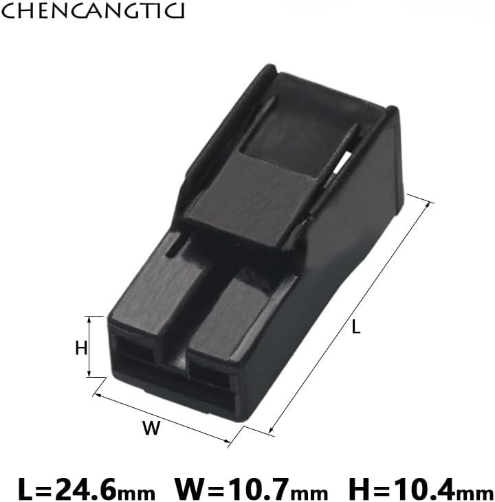 Boicus Wiring Connecting Terminals - 1 Set 1 Pin Automotive Connector Harness Socket Black Female Plug With Terminals DJ70110-6.3-21 - (Color: Follow me cheaper, Package: 50 sets)