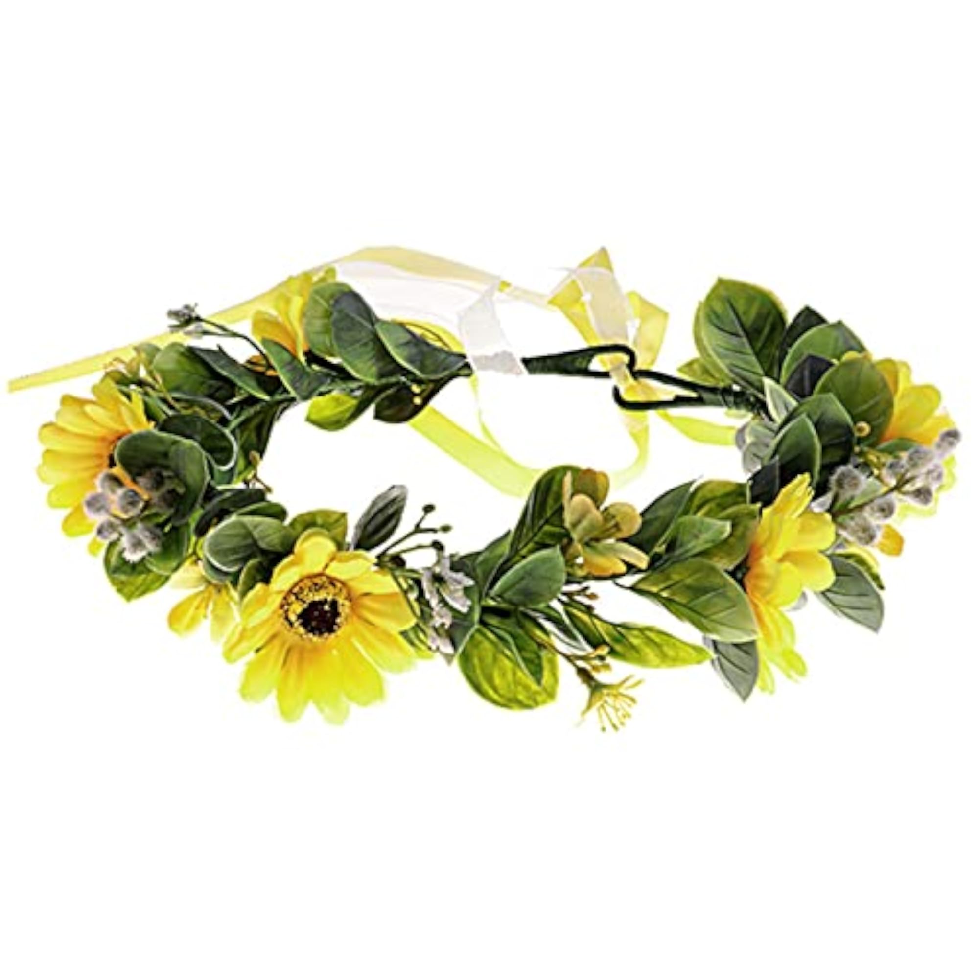 Handmade Leaf Flower Crown Garland Headpiece for Weddings