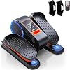 Under Desk Elliptical Machine Electric Ellipse Leg Exerciser for Senior 12 Adjustable Speeds Quiet and Portable Seated Pedal Exerciser for Training with Remote Control