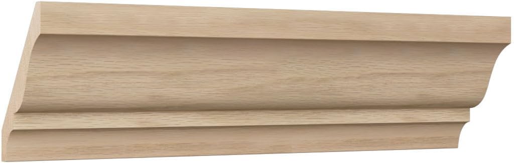 WM49 - Americraft Crown Solid Hardwood Moulding, 3"H x 2 1/8"P x 3 5/8"F x 96"L, Stain Grade White Oak