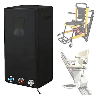 Stair Lift Cover, Universal Fit 25"W x 12"D x 40"H, Heavy Duty Waterproof | Stair Lift Cover, 600D Oxford with Drawstring and Vent for Outdoor Indoor Electric Stairlifts