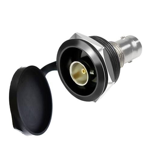 Conector BNC 75 Ohm Panel Mujer a Mujer con Cubierta miniatura 1
