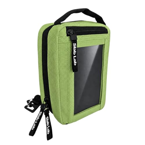 Sling Bag Storage Case for PSA Graded Cards & Singles | Cross Body Slab Storage with Display Window for Card Shows (Green) by Slab Lab - Used condition - Image 3